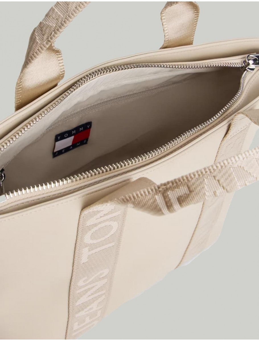 BOLSO TOMMY HILFIGER TJW DAILY ELEVATED MINI TOTE BEIG