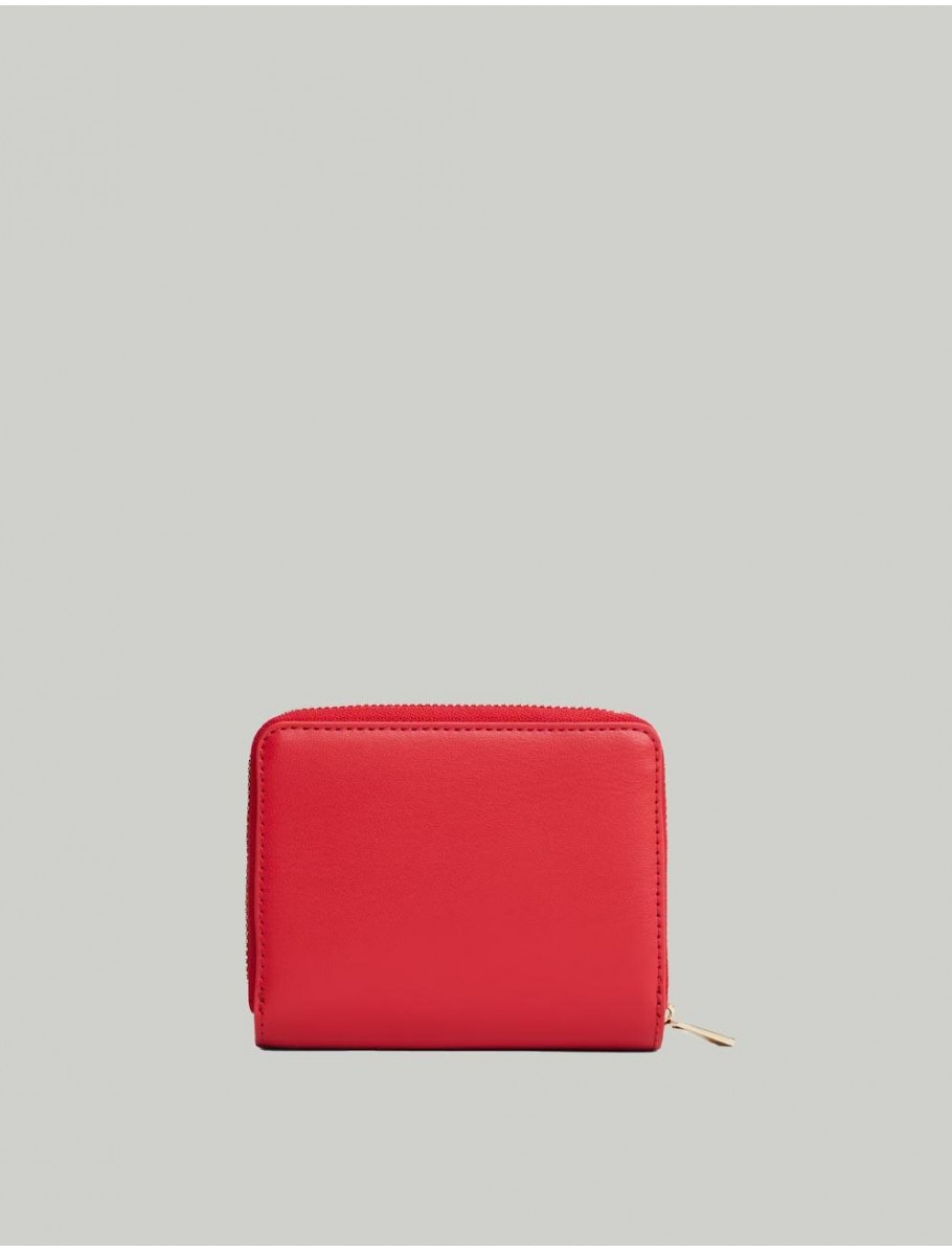 CARTERA TOMMY HILFIGER TH ICON MED ZA FLAP ROJO