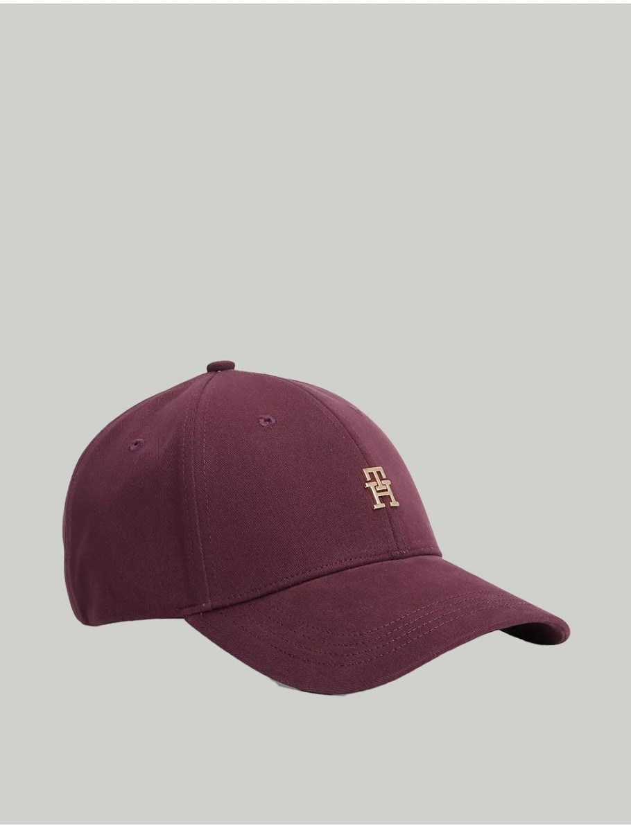 GORRA TOMMY HILFIGER ELEVATED CHIC CAP BURDEOS