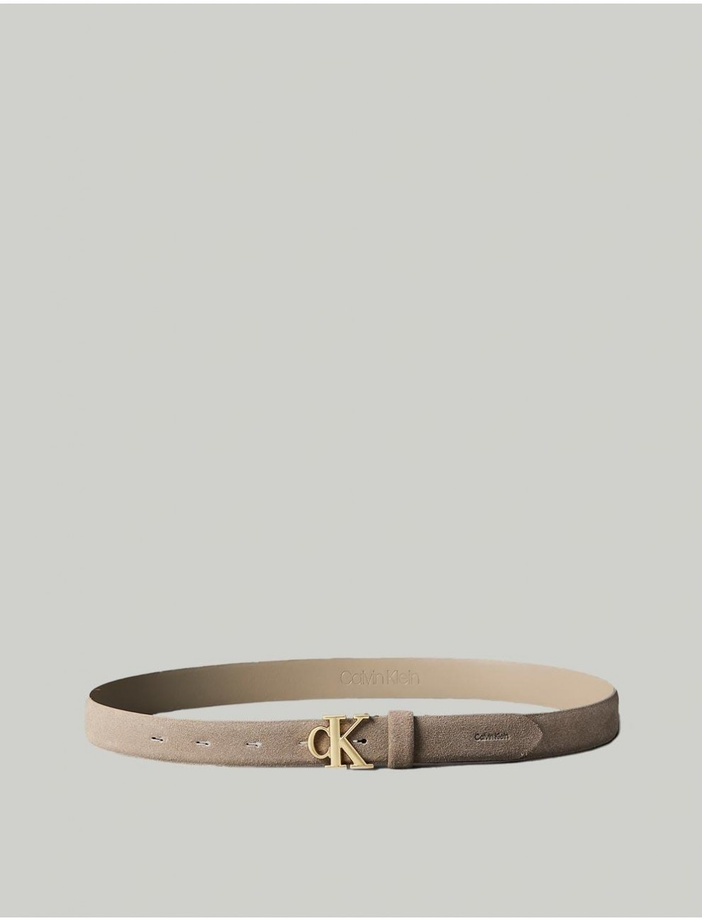 CINTURoN CALVIN KLEIN CK BUCKLE 25MM FIXED BEIG