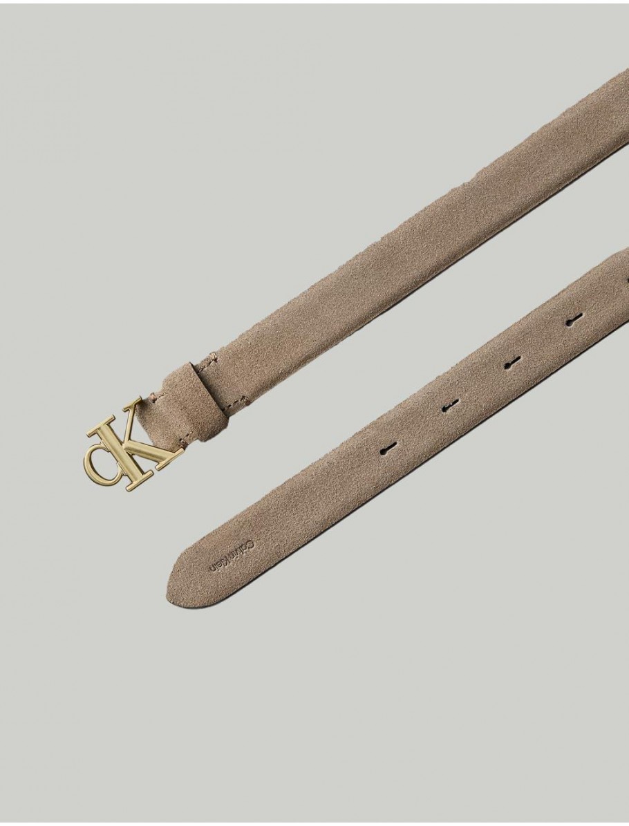 CINTURoN CALVIN KLEIN CK BUCKLE 25MM FIXED BEIG
