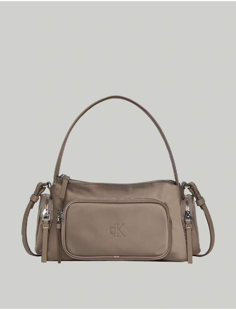 BOLSO CALVIN KLEIN POCKET NYLON BAG W STRAP TAUPE