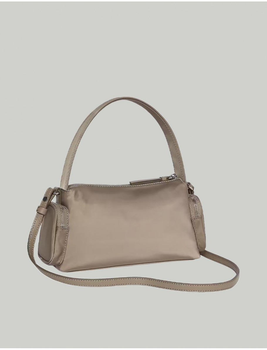 BOLSO CALVIN KLEIN POCKET NYLON BAG W STRAP TAUPE