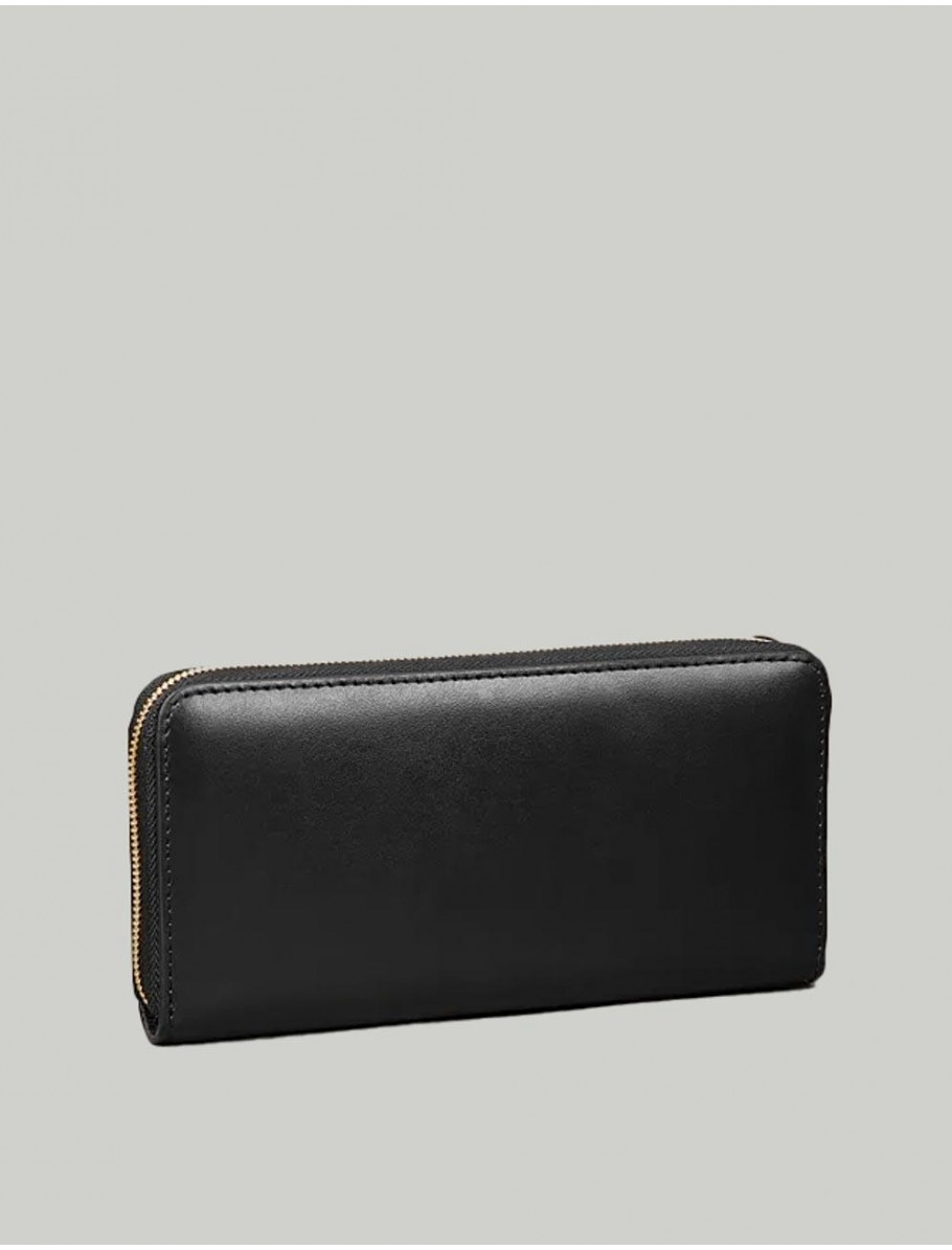 CARTERA CALVIN KLEIN CK LARGE ZIP AROUND NEGRO