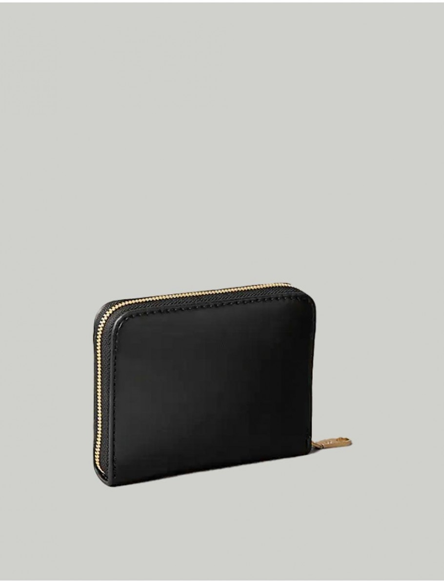 CARTERA CALVIN KLEIN BOLD CK MEDIUM ZIP AROUND NEGRO