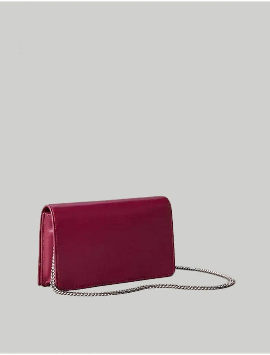 CARTERA CALVIN KLEIN CK WALLET ON CHAIN BURDEOS