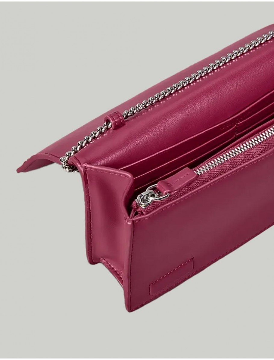 CARTERA CALVIN KLEIN CK WALLET ON CHAIN BURDEOS