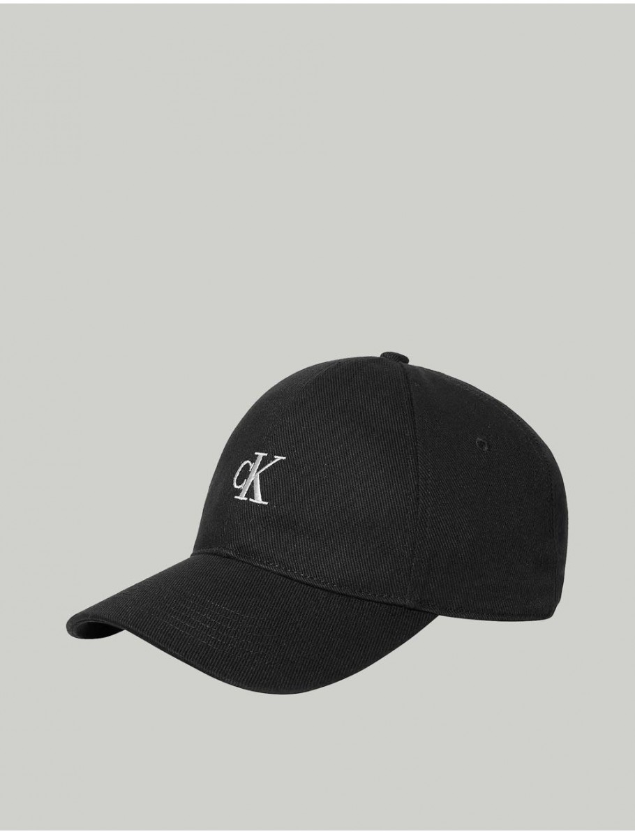 GORRA CALVIN KLEIN MONOGRAM EMBROIDERY NEGRO
