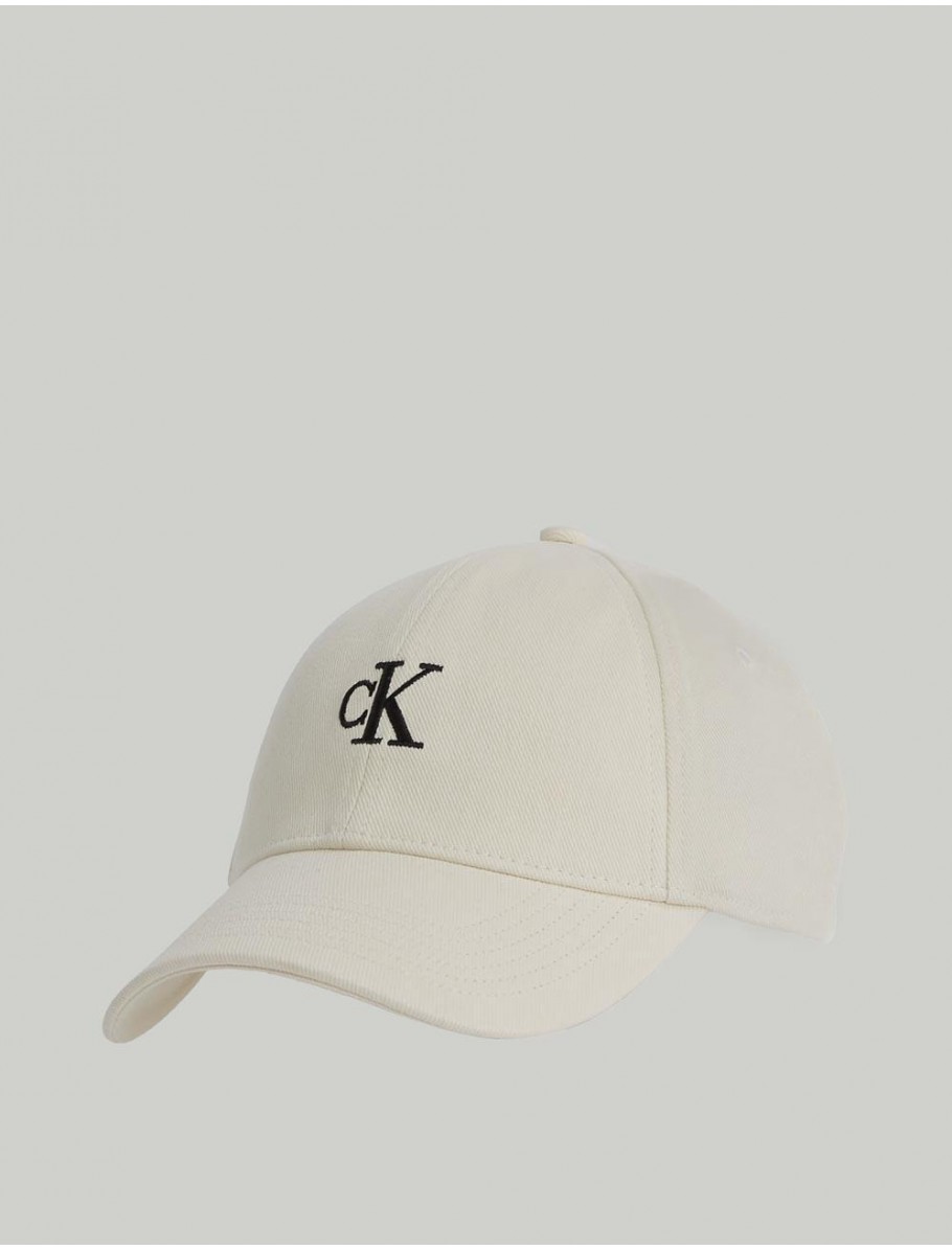 GORRA CALVIN KLEIN MONOGRAM EMBROIDERY BLANCO