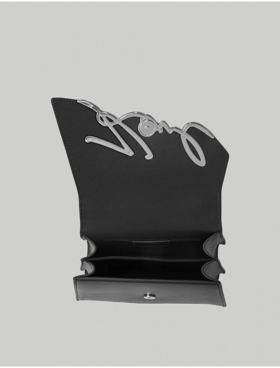 BOLSO KARL LAGERFED K SIGNATURE 20 MD CORSSBODY NEGRO