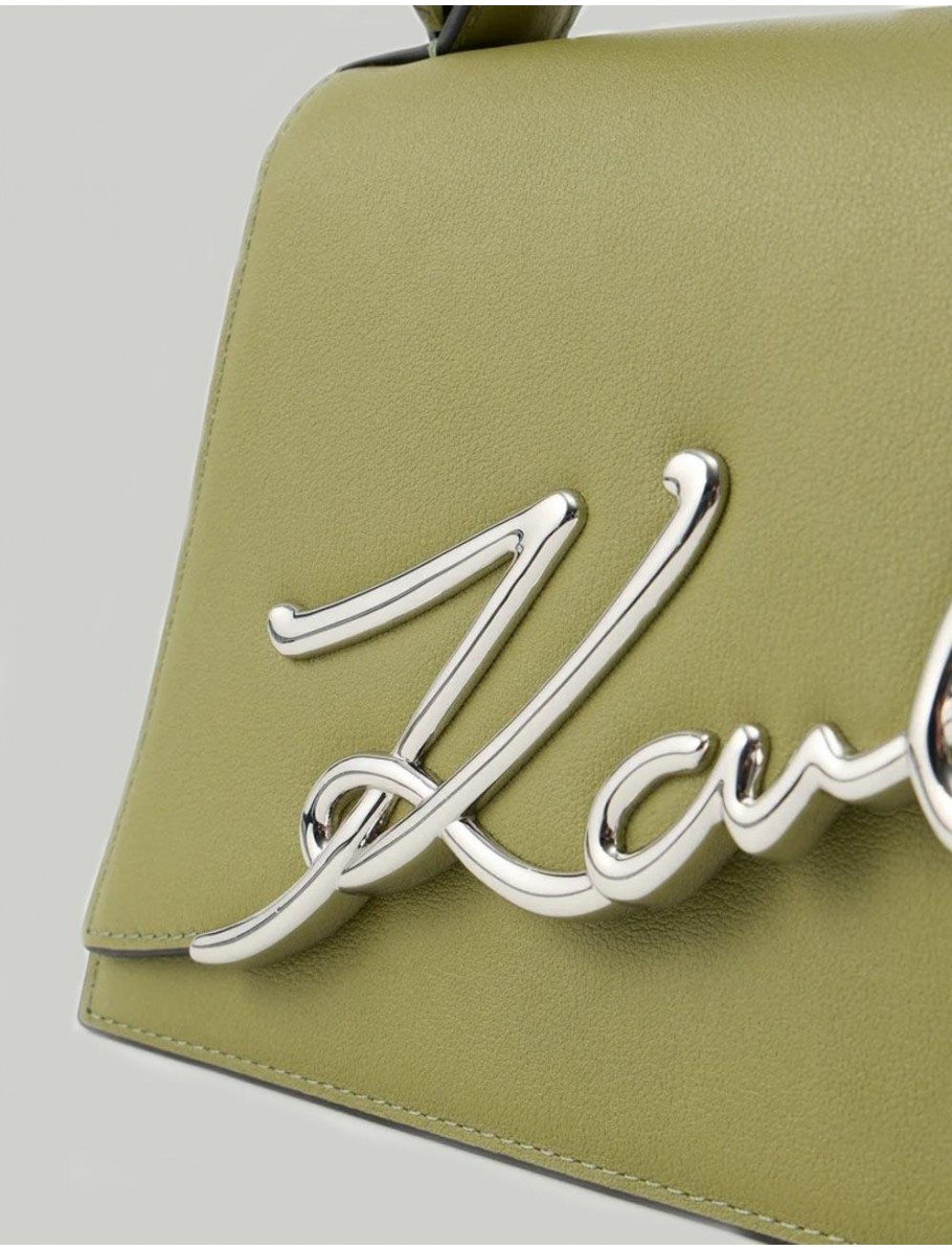 BOLSO KARL LAGERFED K SIGNATURE 20 MD CORSSBODY VERDE