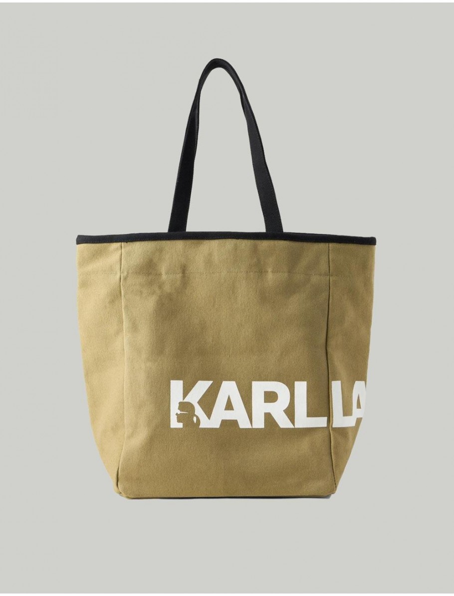BOLSO KARL LAGERFED K ESSENTIAL BIG LOGO VERDE
