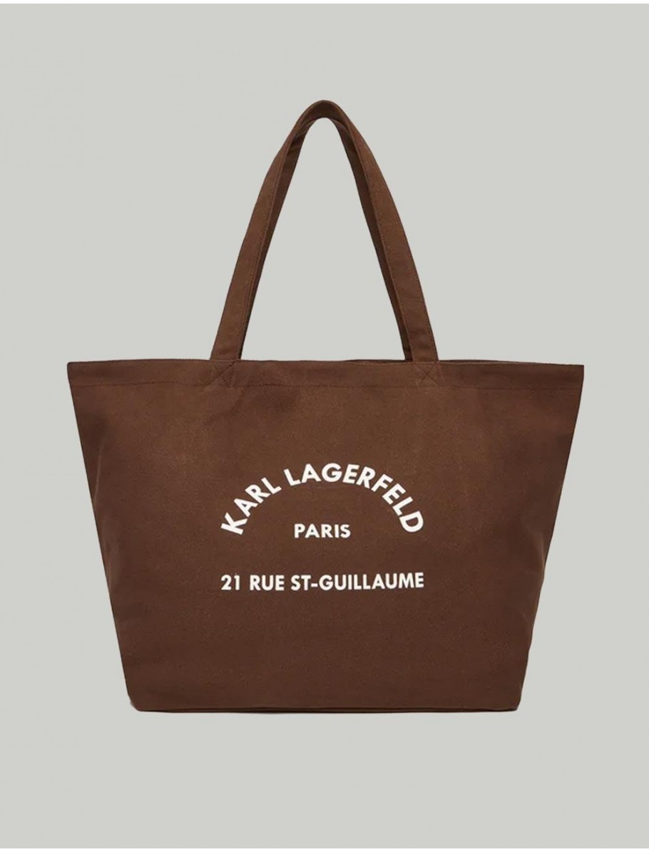 BOLSO KARL LAGERFED K RSG CANVAS MARRoN