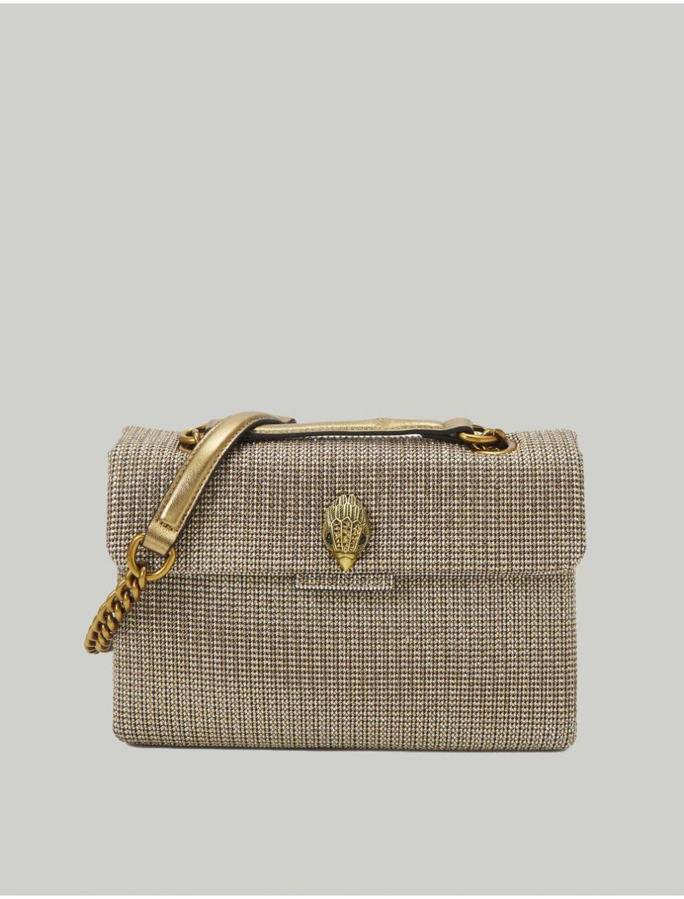 BOLSO KURT GEIGER FABRIC MINI KENSINGTON V BEIG