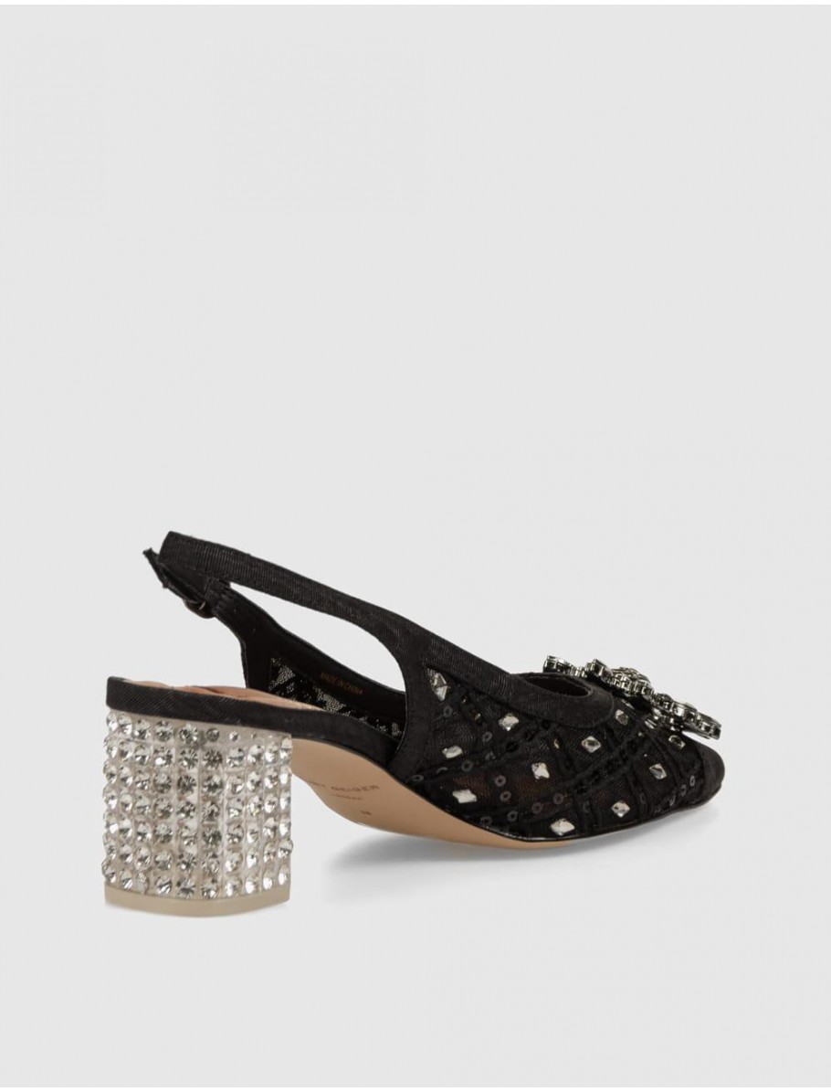 ZAPATO KURT GEIGER CHELSEA C BLOCK SQ SLING NEGRO