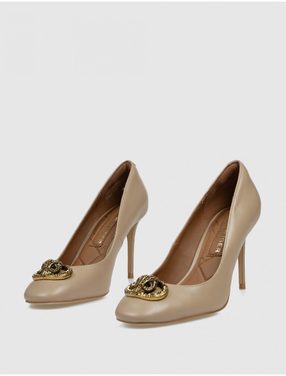 SALoN KURT GEIGER CHELSEA ROUND TOE COURT BEIG