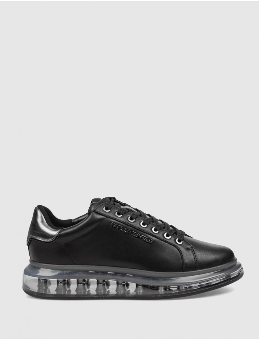 ZAPATILLA KARL LAGERFED KAPRI KUSHION LO LACE LTHR NEGRO
