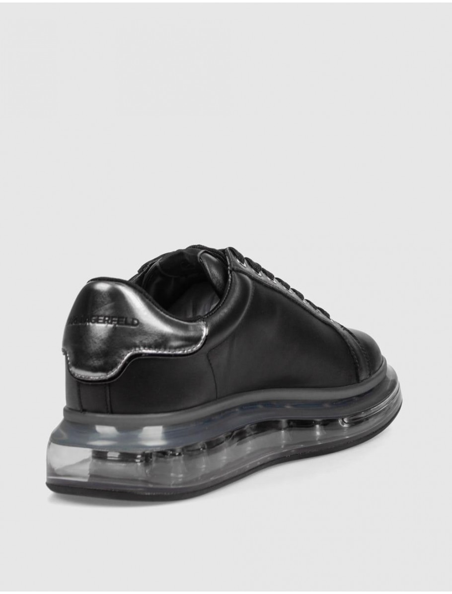 ZAPATILLA KARL LAGERFED KAPRI KUSHION LO LACE LTHR NEGRO