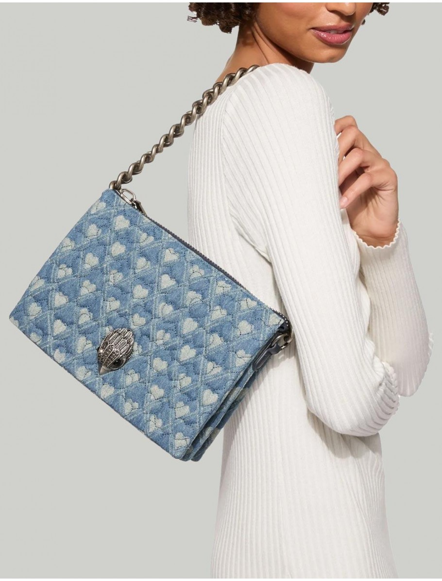 BOLSO KURT GEIGER KENSINGTON PUFF 3 POUCH AZUL