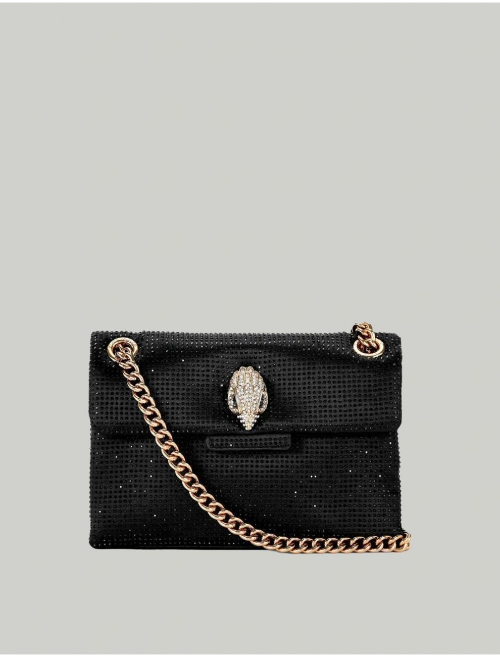 BOLSO KURT GEIGER FABRIC MINI KENSINGTON NEGRO