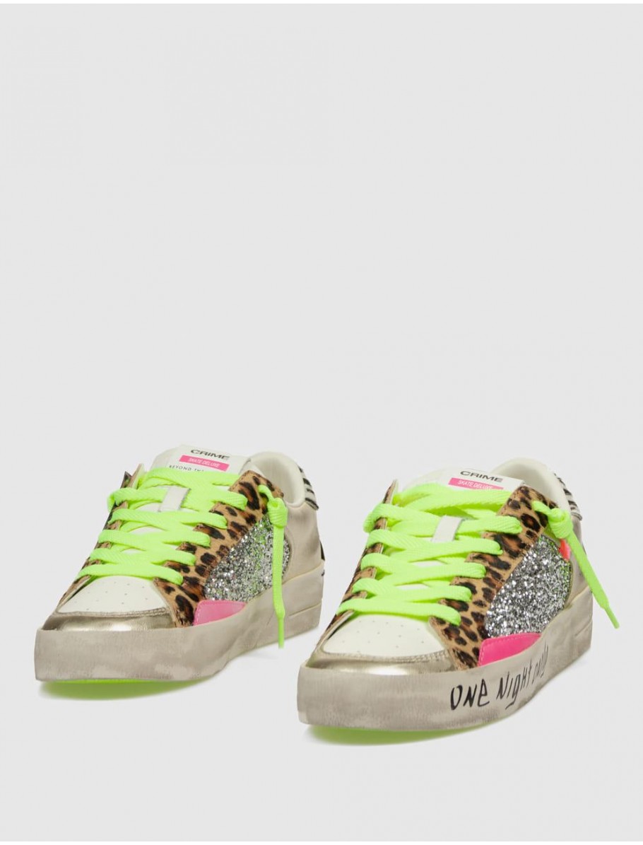 ZAPATILLA CRIME LONDON SK8 DELUXE LEOPARDO