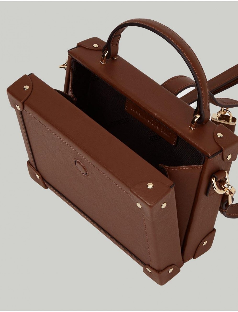 BOLSO KARL LAGERFED K AUTOGRAPH PADLOCK SM TRUNK MARRoN