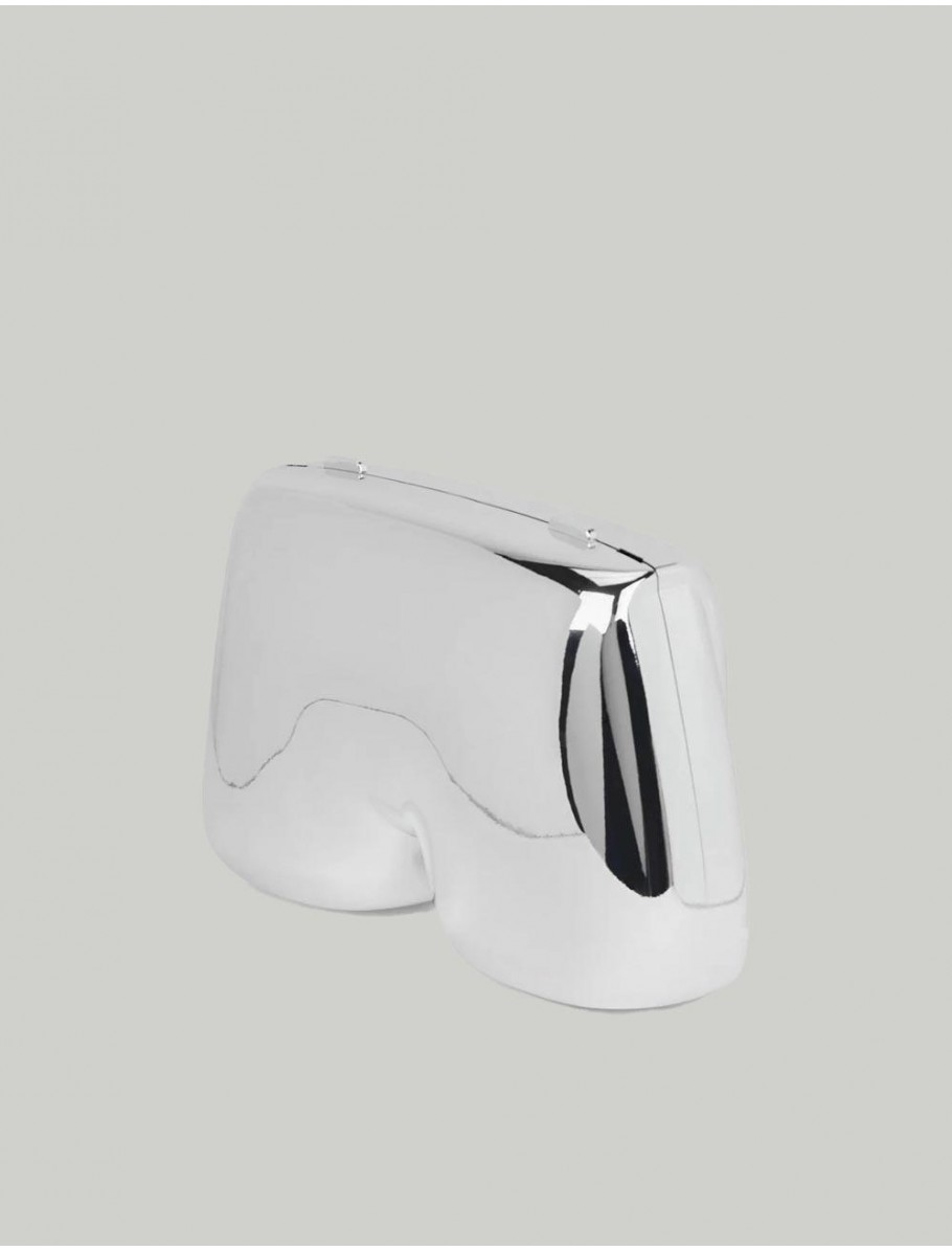 BOLSO KARL LAGERFED IKON K HARD CLUTCH PLATA