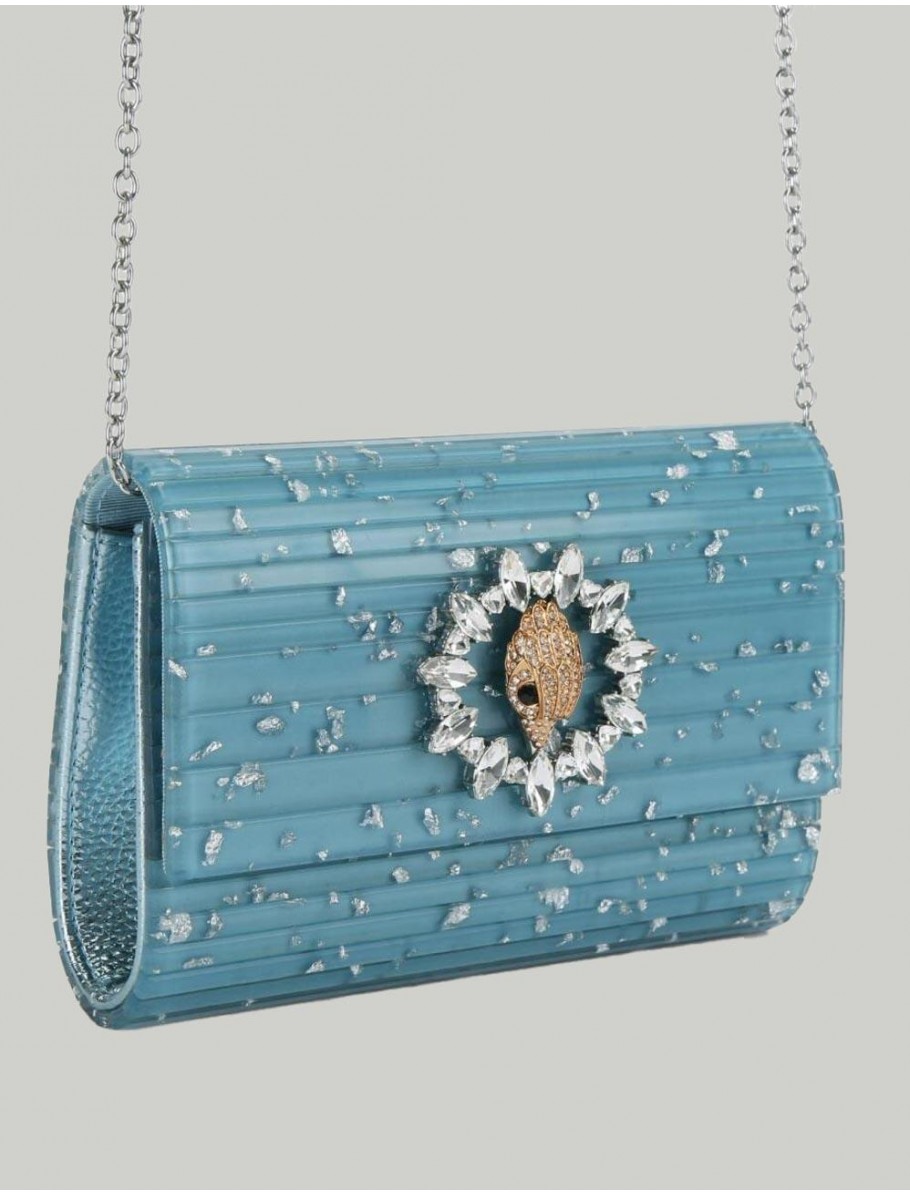 BOLSO KURT GEIGER PARTY EAGLE C CLUTCH AZUL