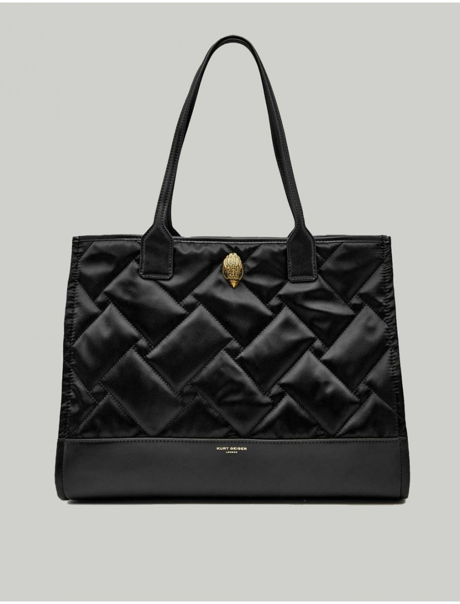 BOLSO KURT GEIGER RECYCLED SQ SM SHOPPER NEGRO