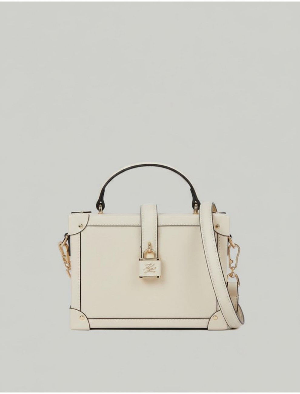 BOLSO KARL LAGERFED K AUTOGRAPH PADLOCK SM TRUNK BEIG