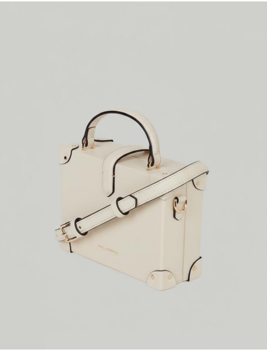 BOLSO KARL LAGERFED K AUTOGRAPH PADLOCK SM TRUNK BEIG