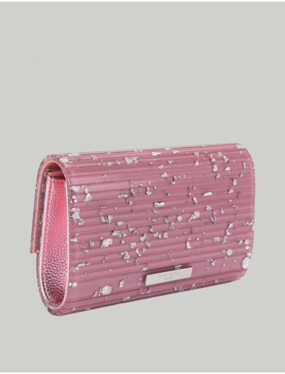 BOLSO KURT GEIGER PARTY EAGLE C CLUTCH ROSA