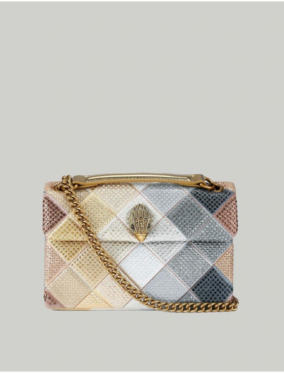 BOLSO KURT GEIGER FABRIC MD KENSINGTON P GRIS
