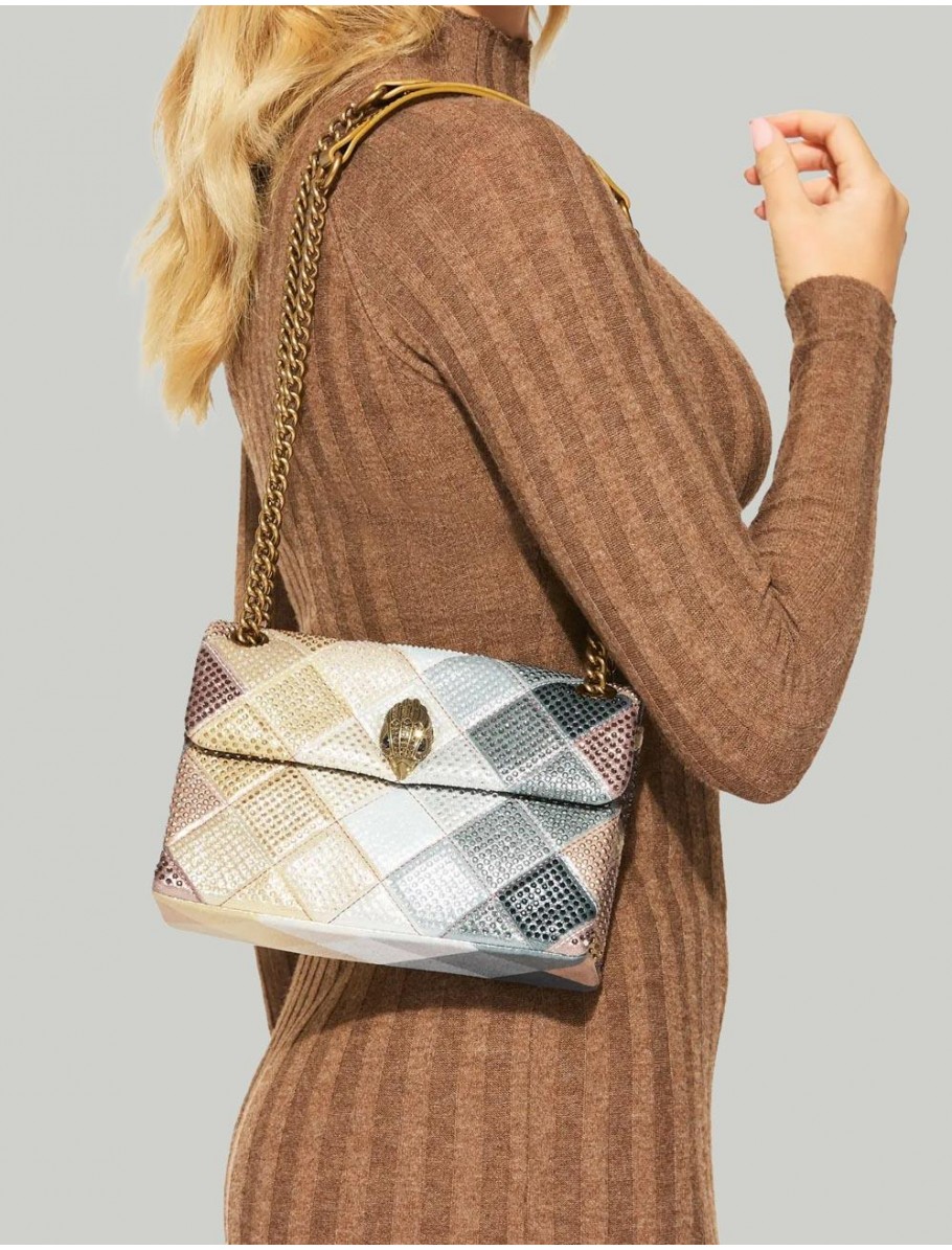 BOLSO KURT GEIGER FABRIC MD KENSINGTON P GRIS