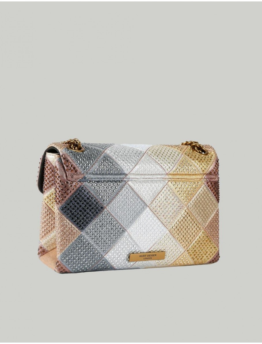 BOLSO KURT GEIGER FABRIC MD KENSINGTON P GRIS