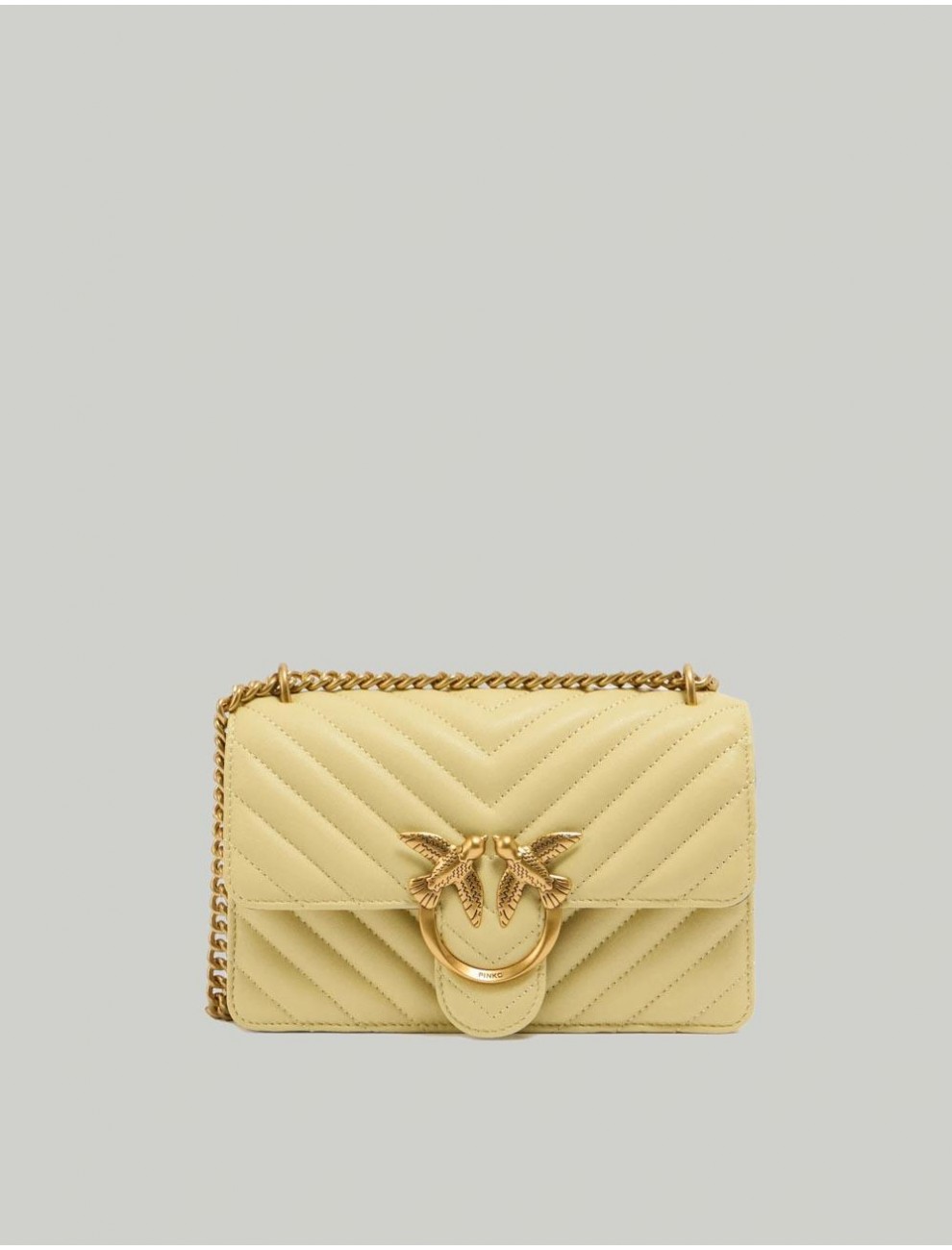 BOLSO PINKO LOVE ICON MINI AMARILLO