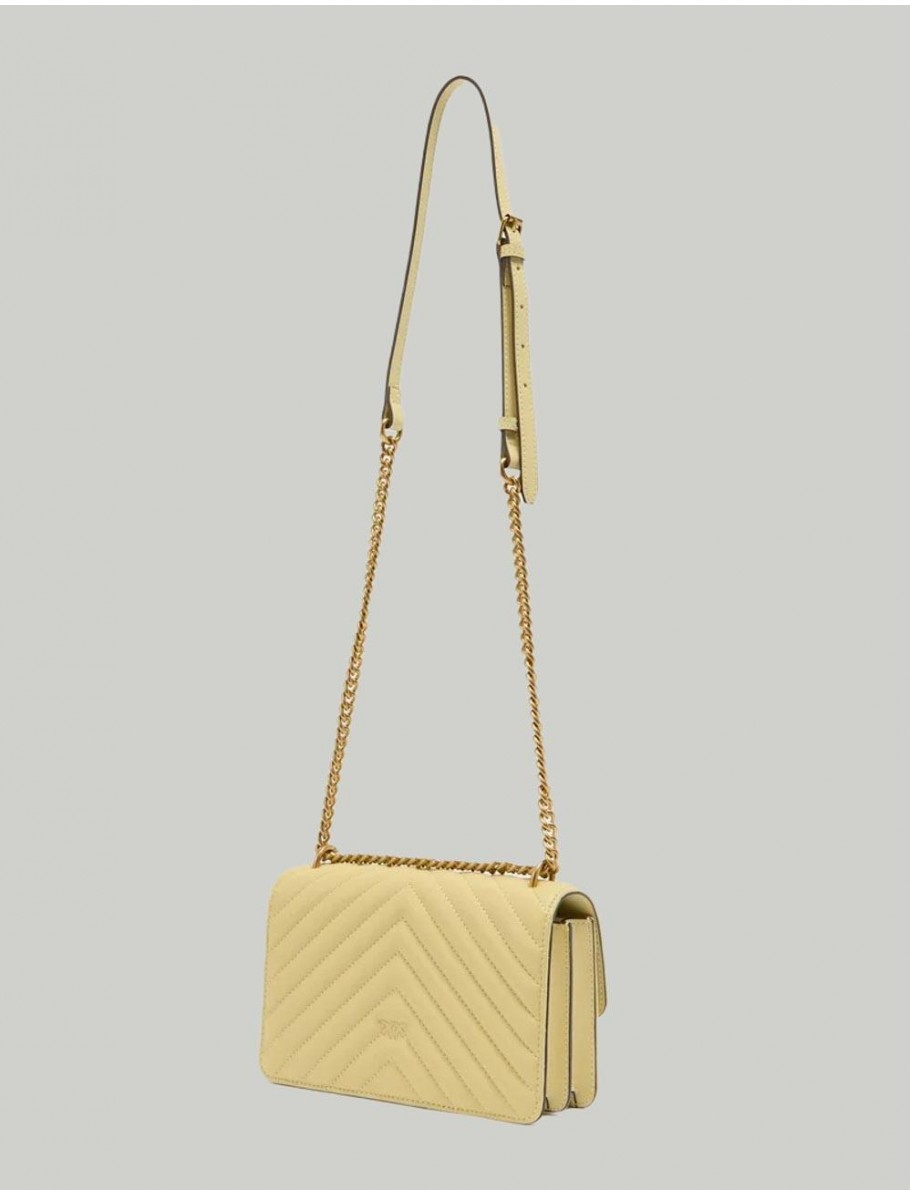 BOLSO PINKO LOVE ICON MINI AMARILLO