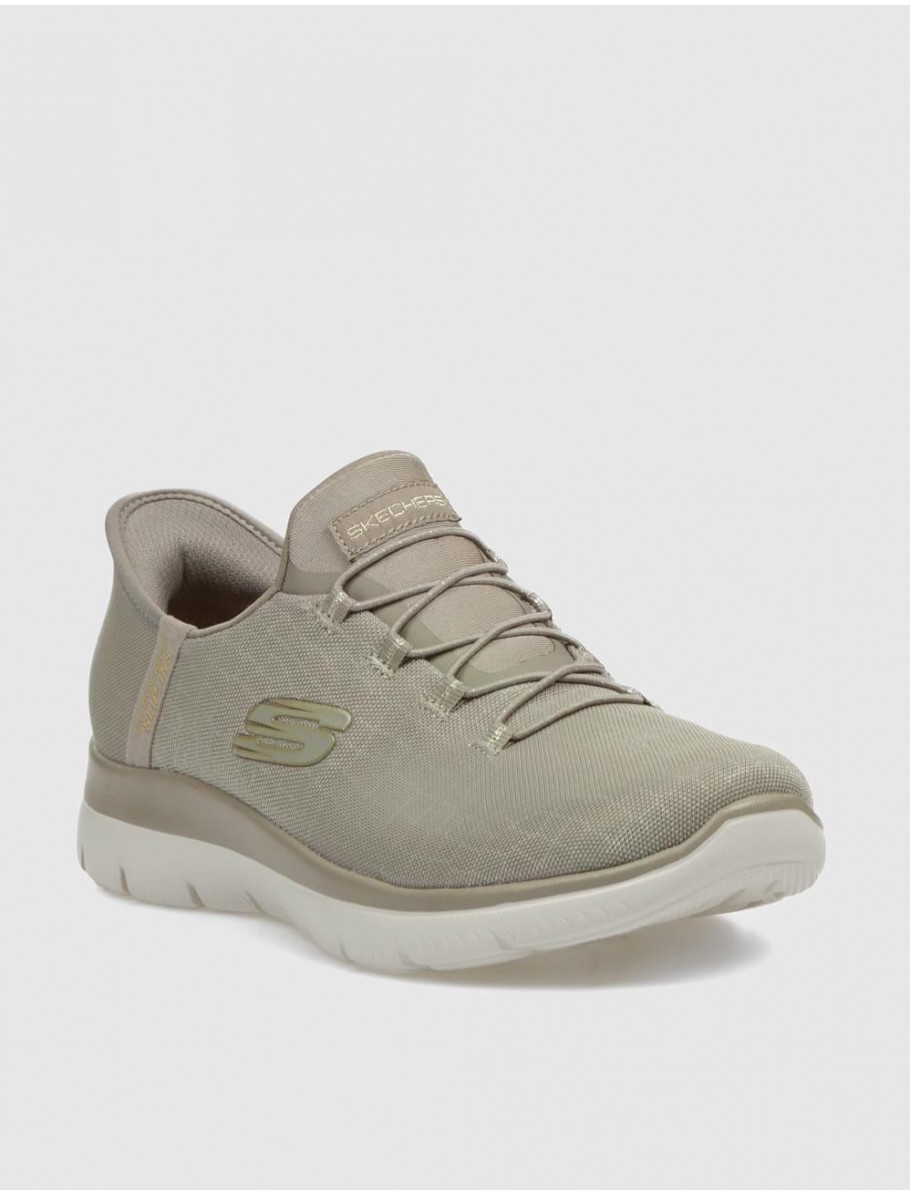 ZAPATILLA SKECHERS SLIP INS SUMMITS CLASSY NIG TAUPE