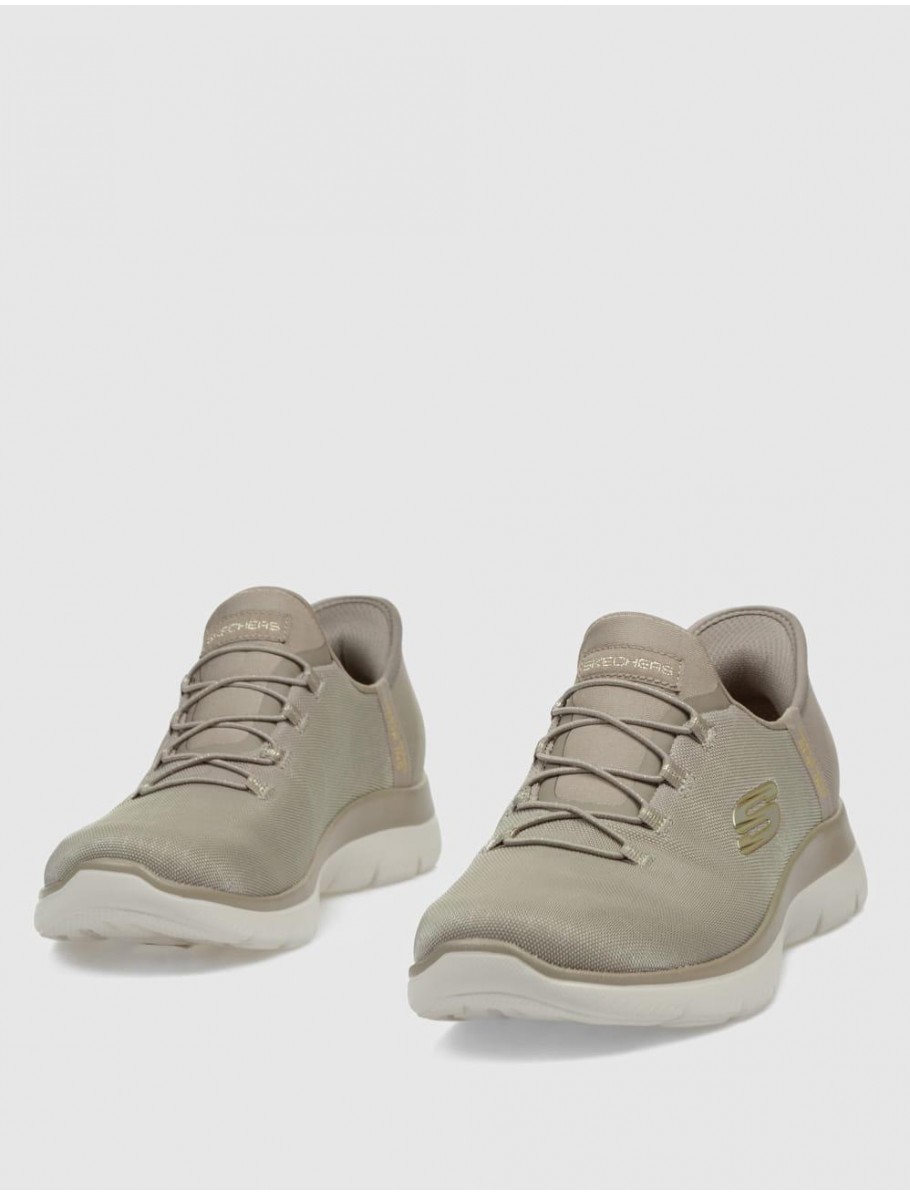 ZAPATILLA SKECHERS SLIP INS SUMMITS CLASSY NIG TAUPE