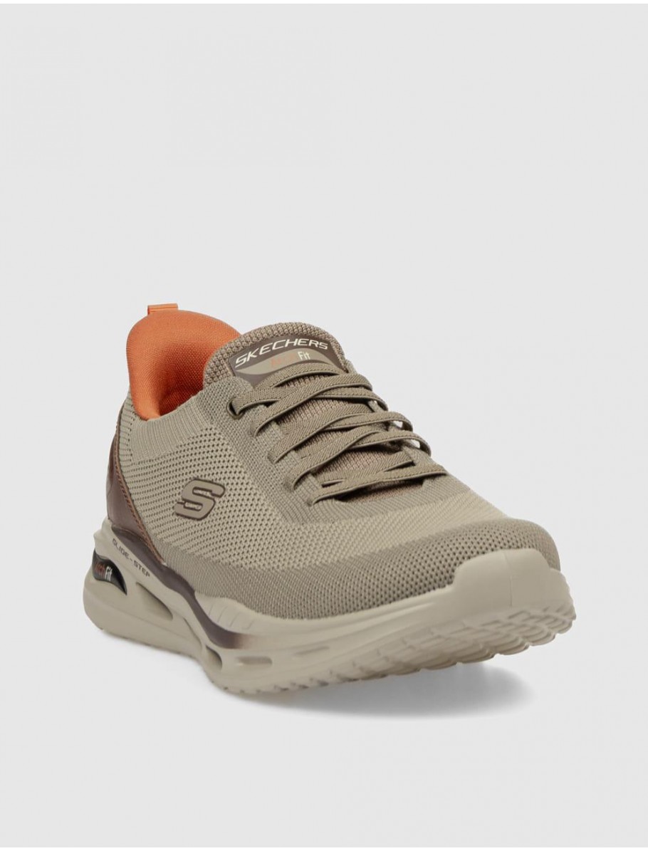 ZAPATILLA SKECHERS ARCH FIT TAUPE