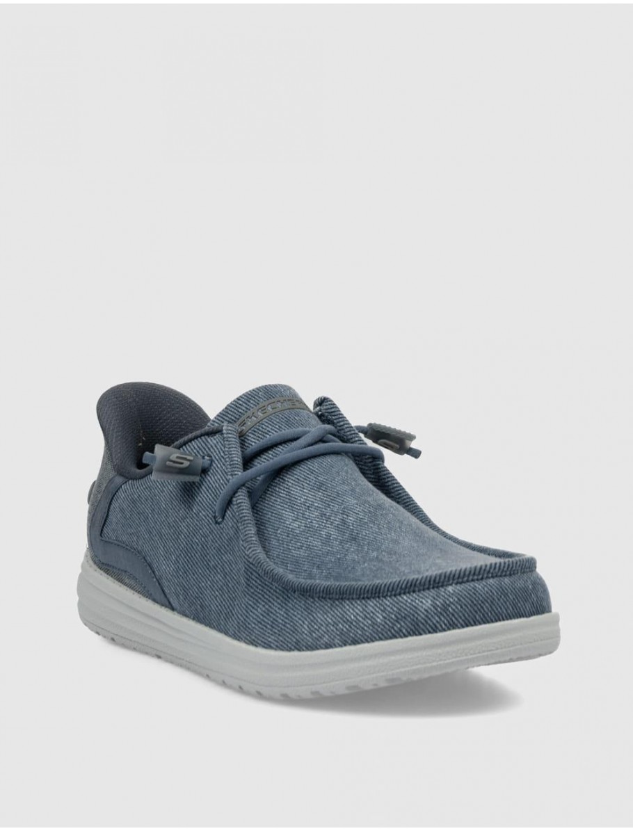 ZAPATILLA SKECHERS SLIP INS RELAXED FIT MELSON AZUL