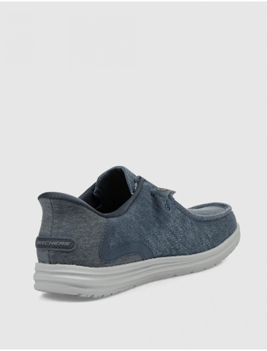 ZAPATILLA SKECHERS SLIP INS RELAXED FIT MELSON AZUL