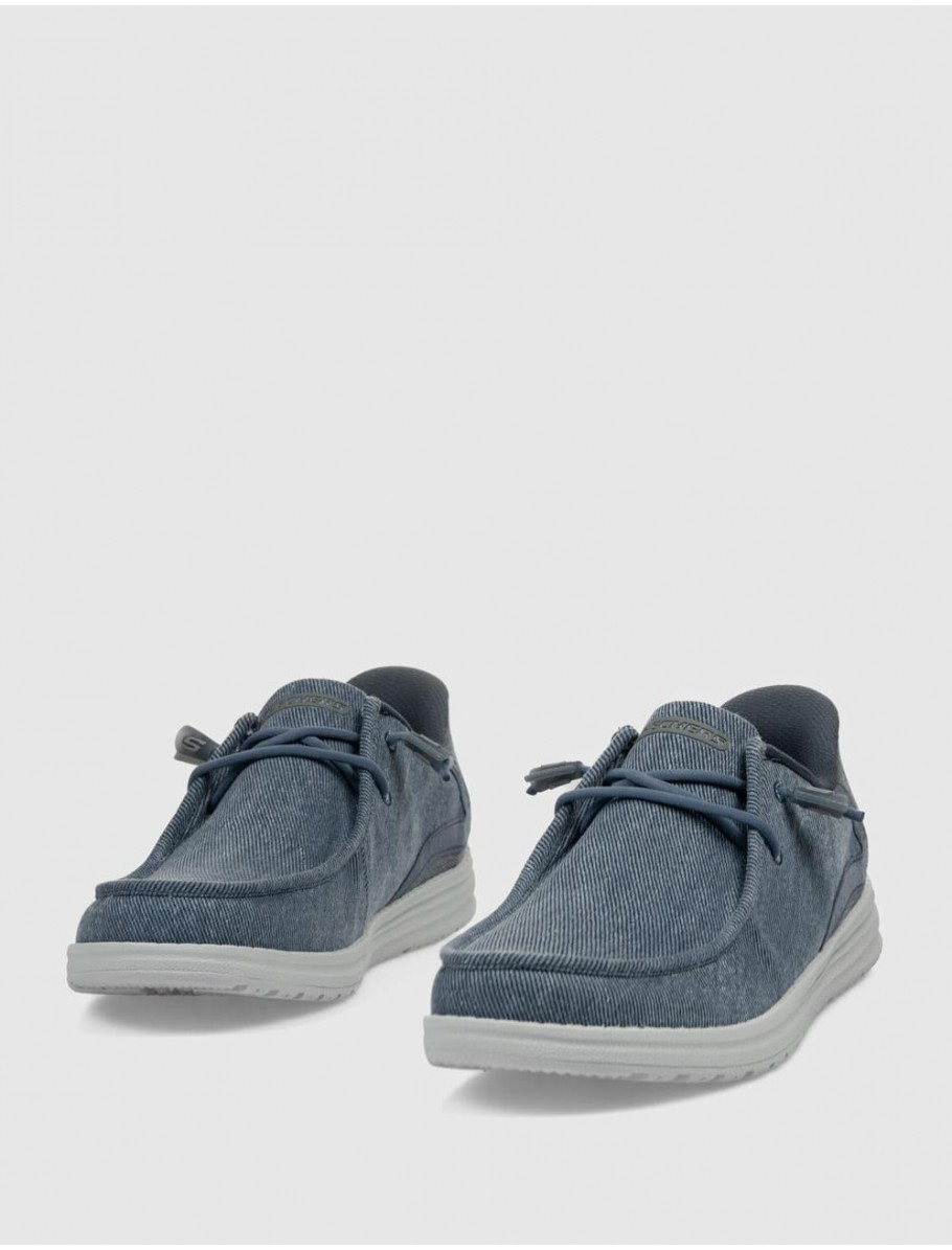 ZAPATILLA SKECHERS SLIP INS RELAXED FIT MELSON AZUL