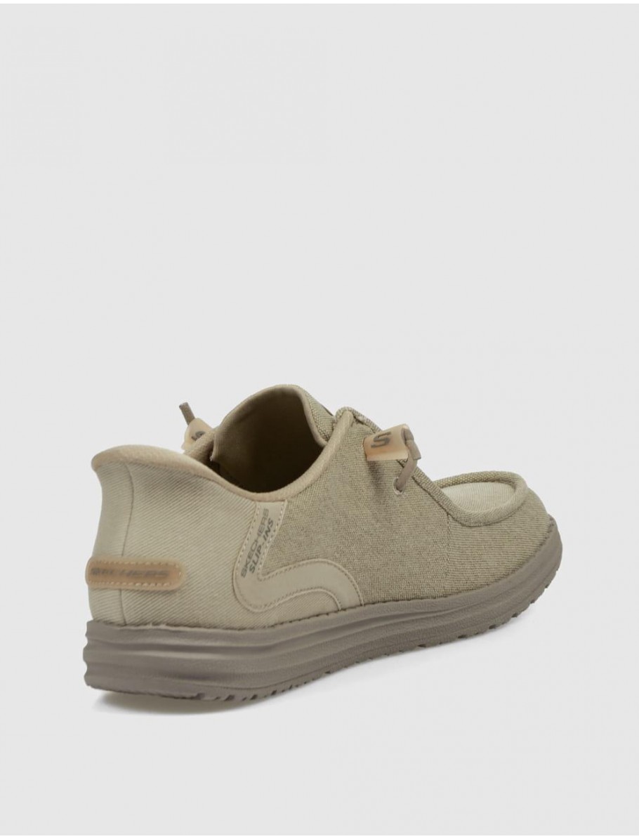 ZAPATILLA SKECHERS SLIP INS RELAXED FIT MELSON TAUPE