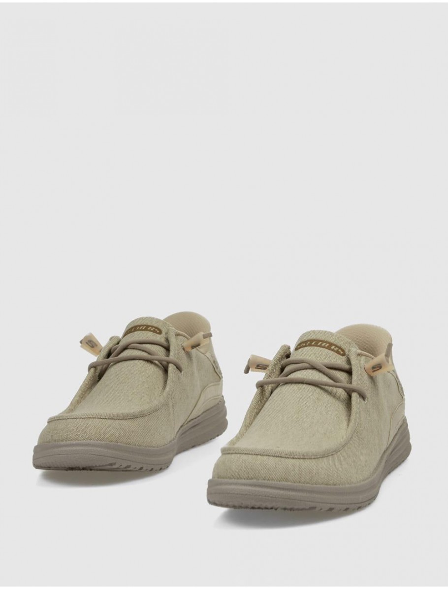ZAPATILLA SKECHERS SLIP INS RELAXED FIT MELSON TAUPE