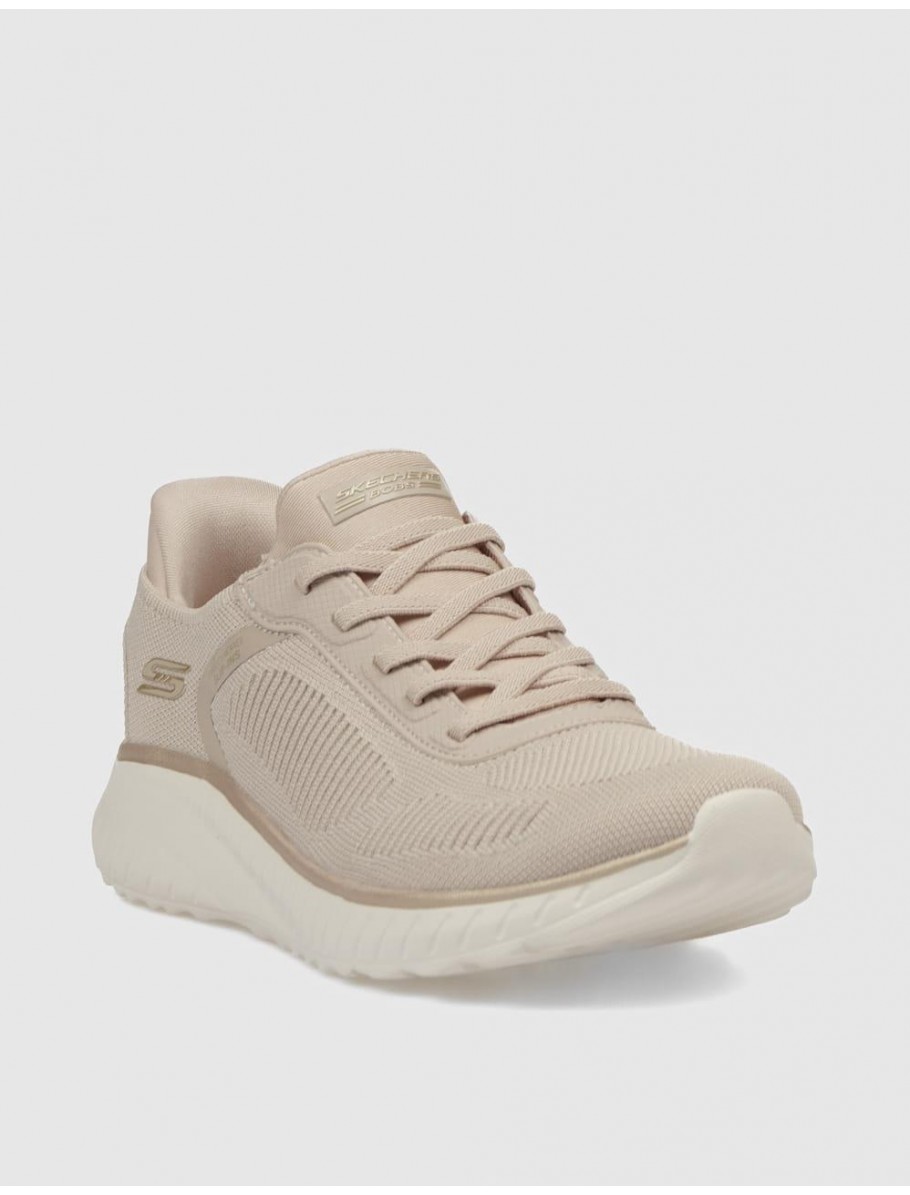 ZAPATILLA SKECHERS BOBS SPORT SQUAD CH NATURAL