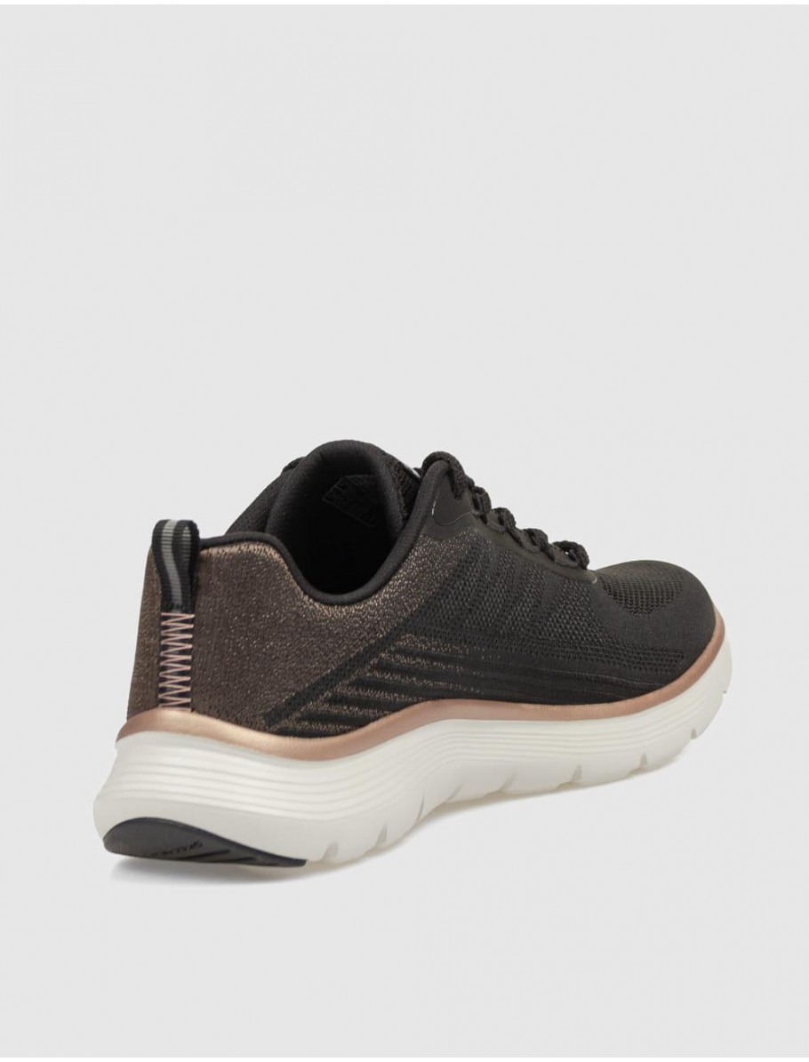 ZAPATILLA SKECHERS FLEX APPEAL 50 NEGRO