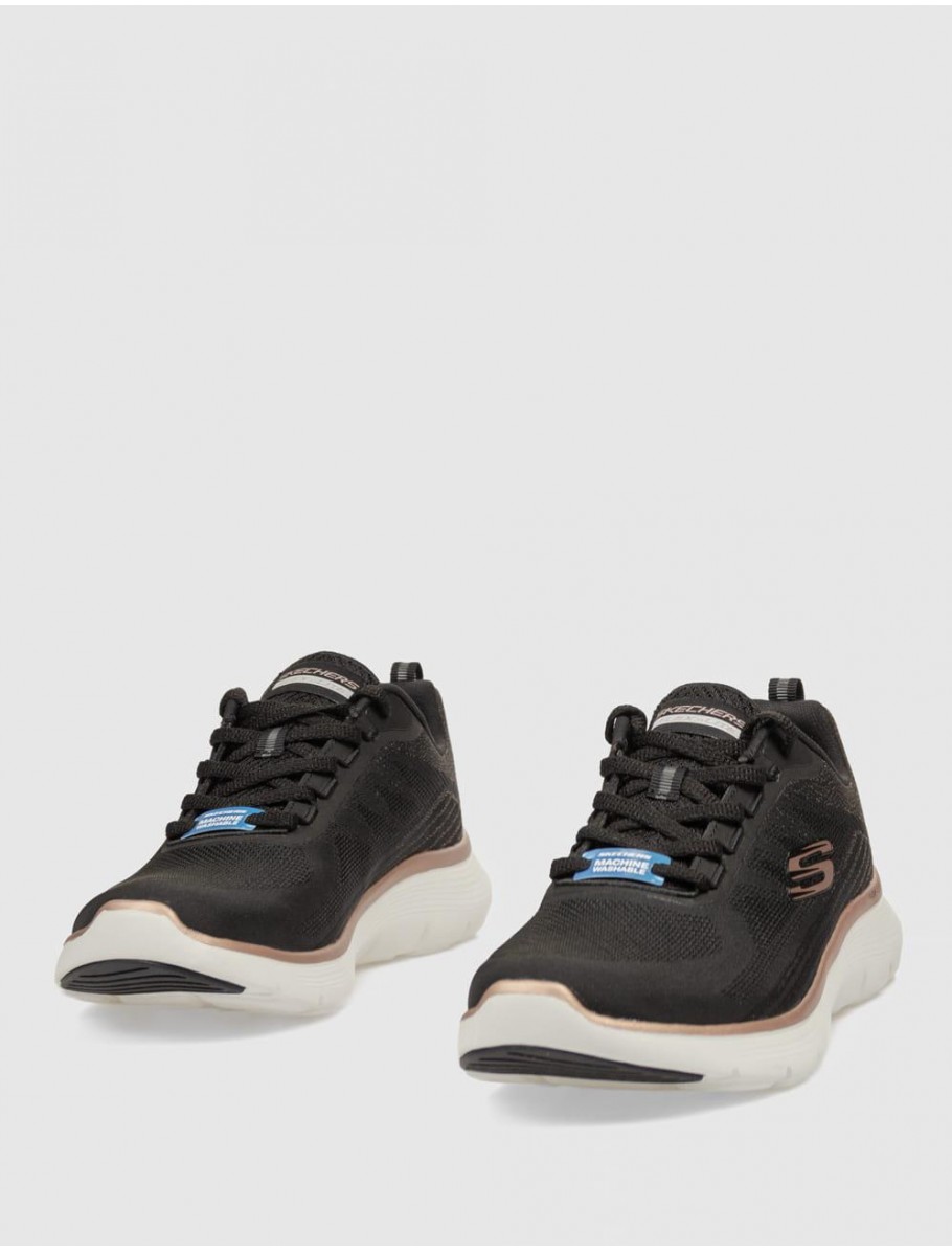 ZAPATILLA SKECHERS FLEX APPEAL 50 NEGRO