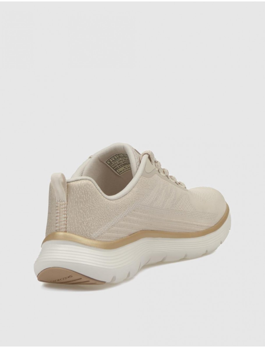ZAPATILLA SKECHERS FLEX APPEAL 50 NATURAL
