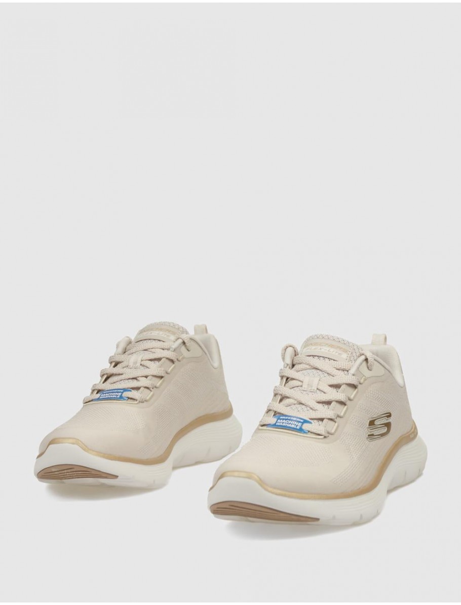 ZAPATILLA SKECHERS FLEX APPEAL 50 NATURAL